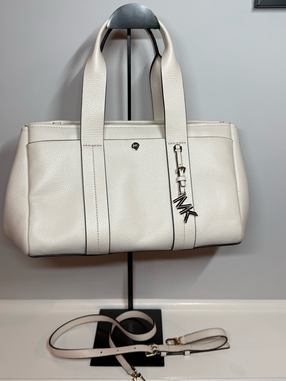 Michael Kors Romee Small Pebbled Leather Satche